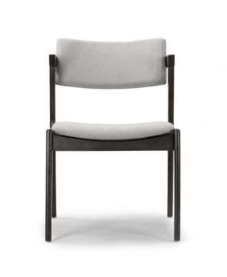 31.3" Auden Rubberwood, Fabric Dining Chair, Set of 2