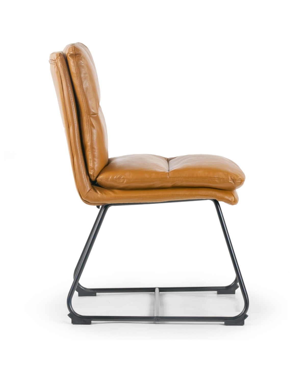 Glamour Home 33" Aulani Iron, Polyester Dining Chair, Set Of 2 In Brown