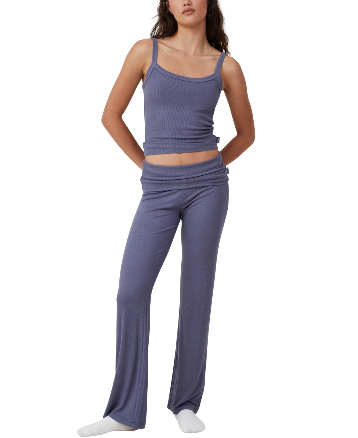Shop Cotton On Women's Sleep Recovery Scoop Neck Pajama Cami Top In Blue