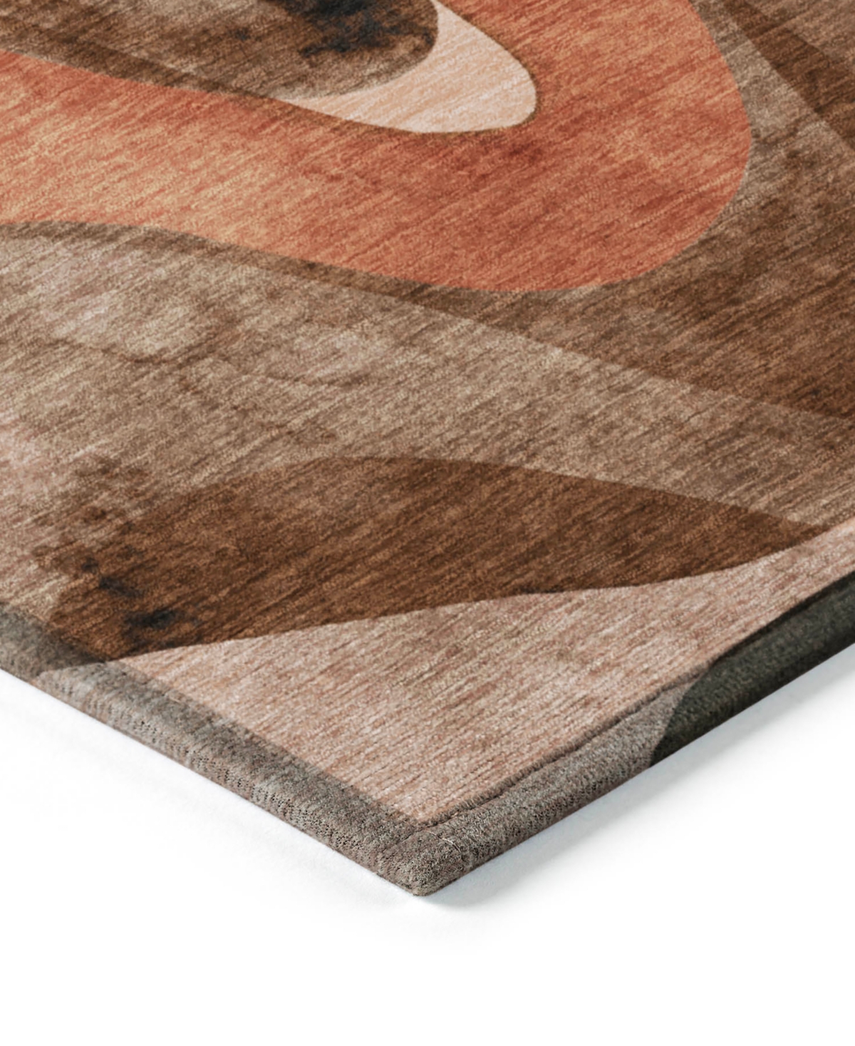 Addison Chantille Machine Washable Acn536 8'x10' Area Rug In Chocolate