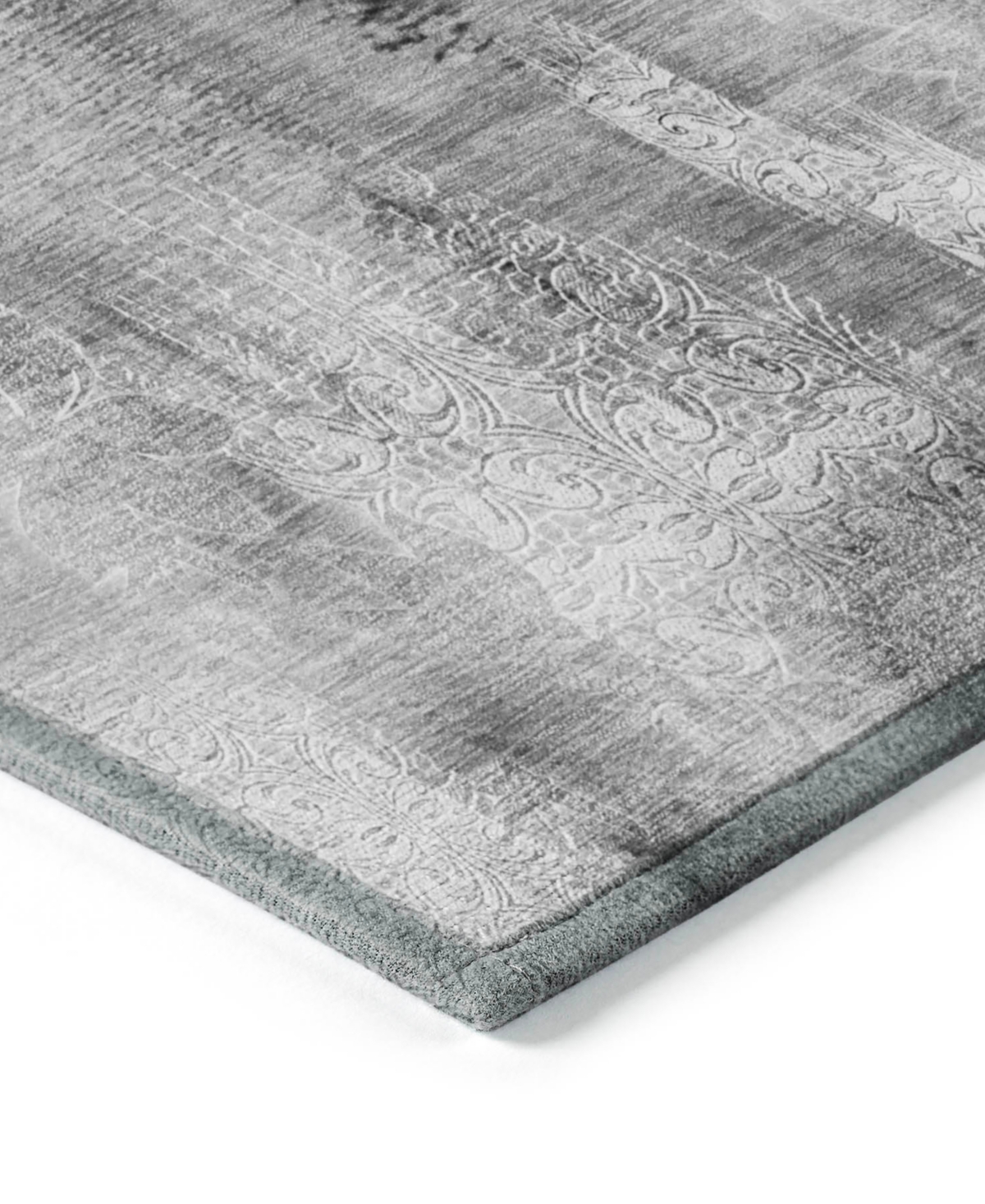 Addison Chantille Machine Washable Acn537 2'6x3'10 Area Rug In Gray