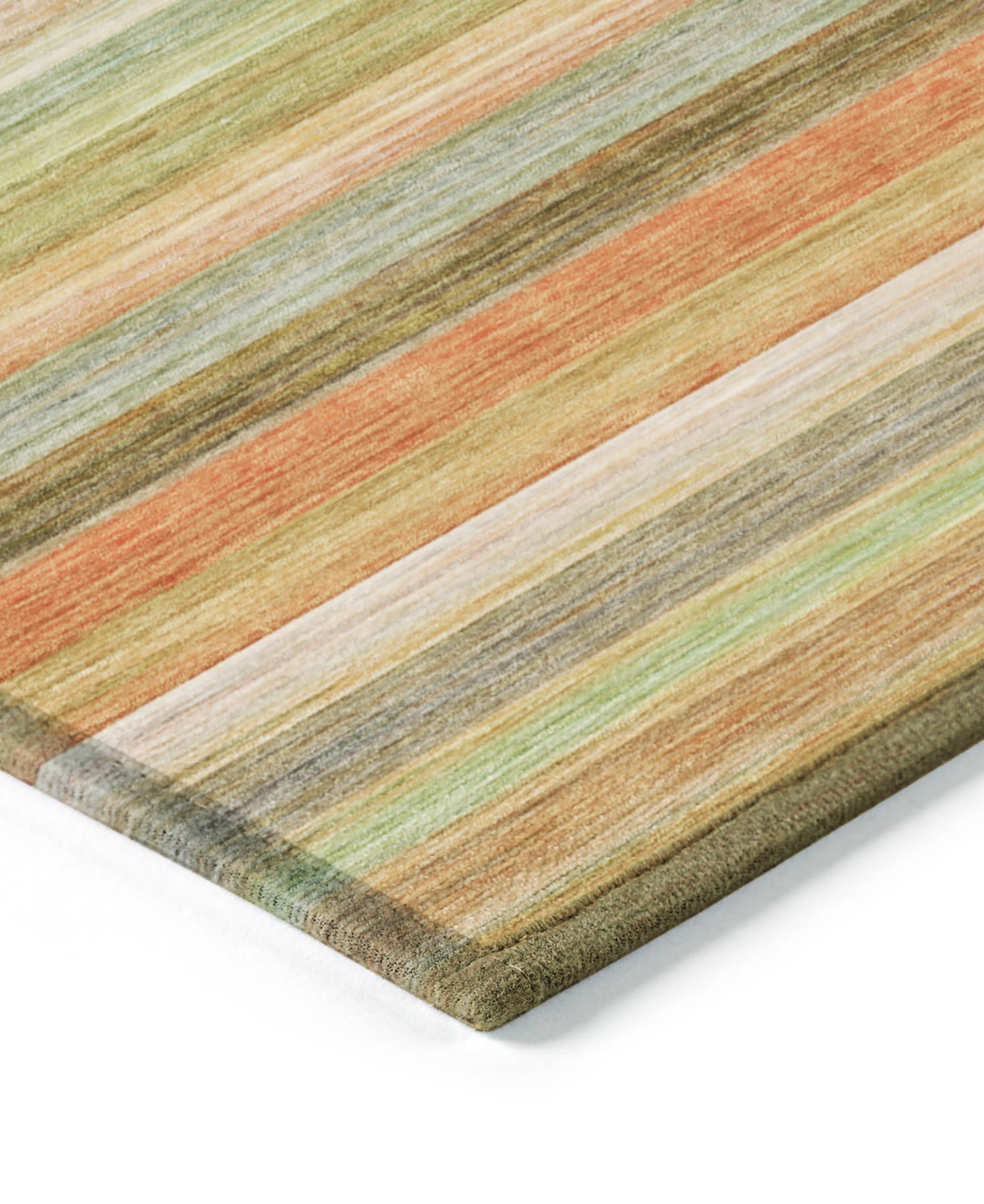 Addison Chantille Machine Washable Acn535 5'x7'6 Area Rug In Lime