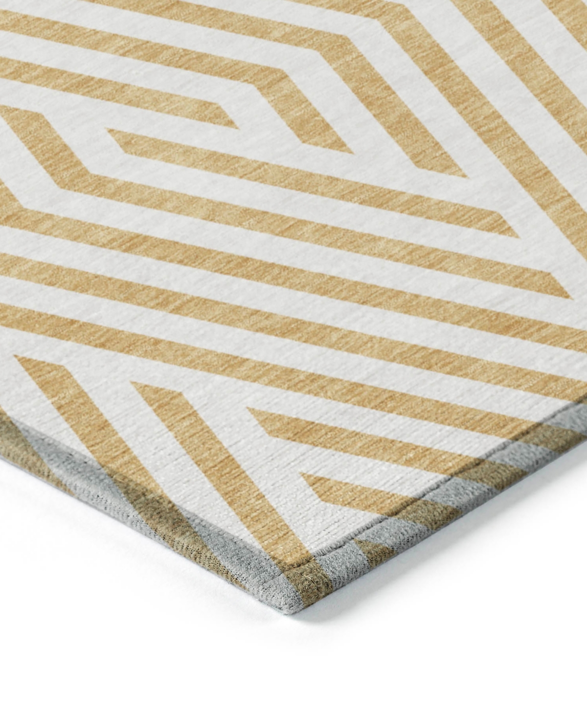 Addison Chantille Machine Washable Acn550 2'3x7'6 Runner Area Rug In Gold