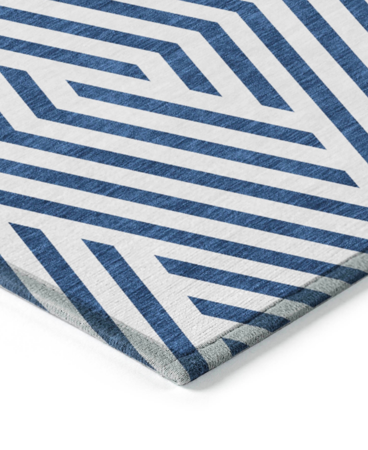 Addison Chantille Machine Washable Acn550 5'x7'6 Area Rug In Navy
