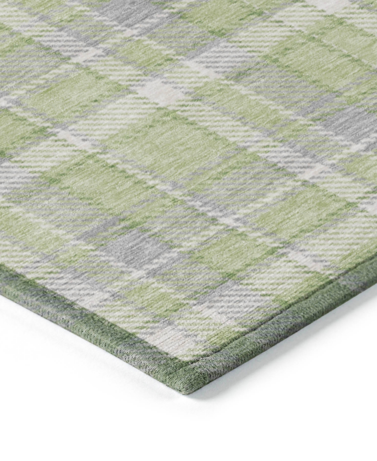 Addison Chantille Machine Washable Acn563 8'x8' Round Area Rug In Green