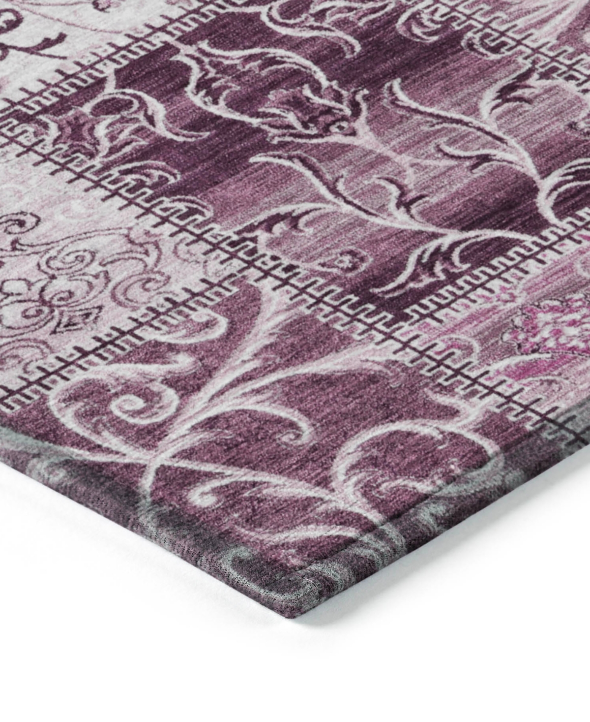 Addison Chantille Machine Washable Acn566 9'x12' Area Rug In Burgundy