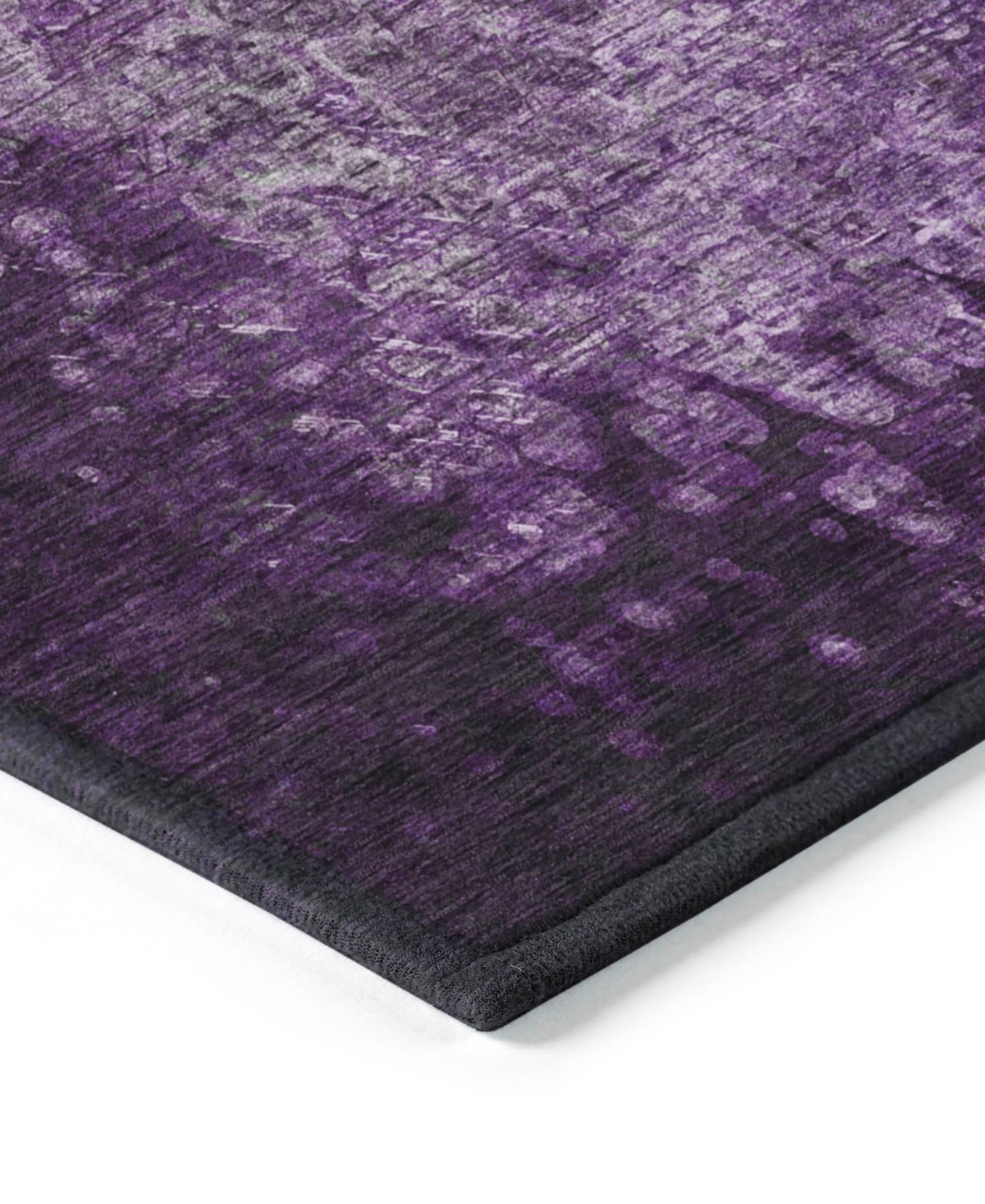 Addison Chantille Machine Washable Acn565 5'x7'6 Area Rug In Purple