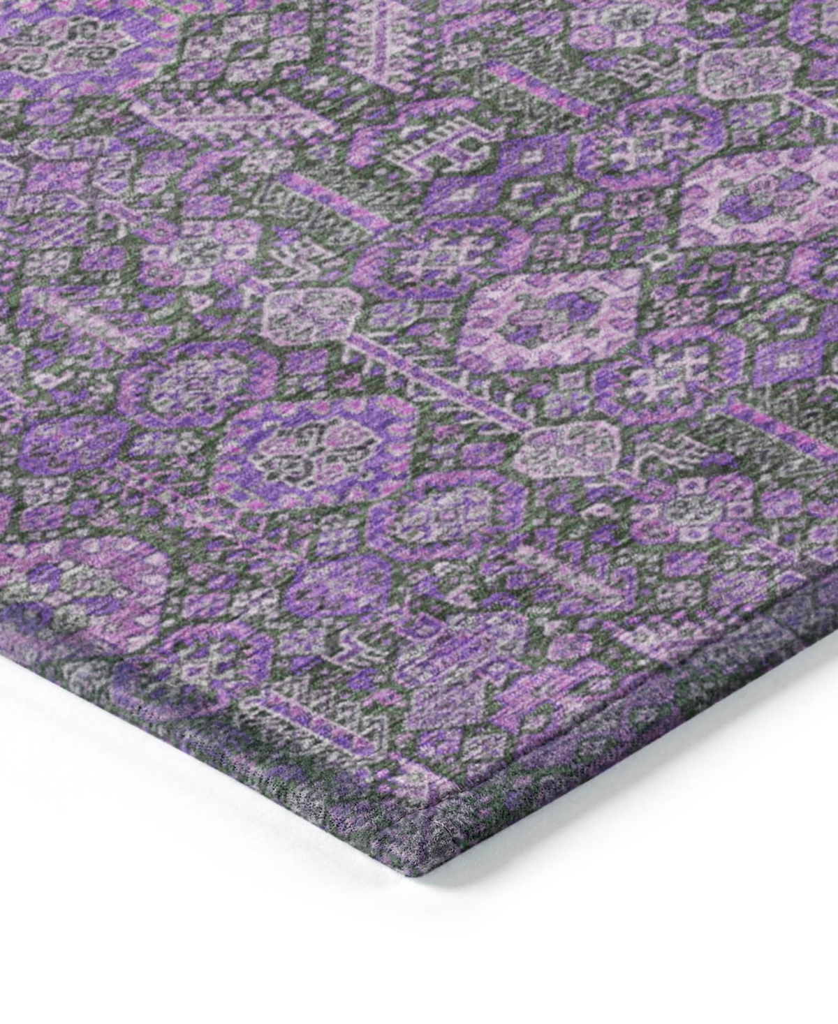 Addison Chantille Machine Washable Acn574 2'6x3'10 Area Rug In Purple
