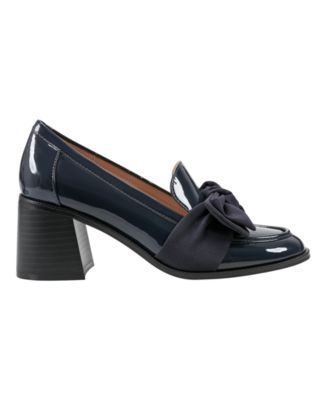 Women's Korrar Bow Stacked Block Heel Loafers