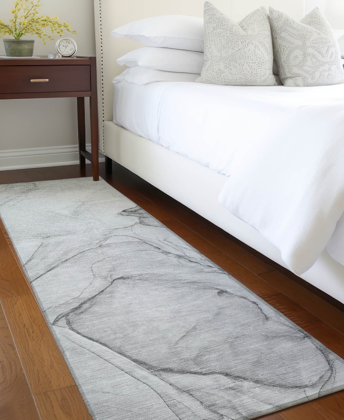 Addison Chantille Machine Washable Acn502 2'3x7'6 Runner Area Rug In Gray