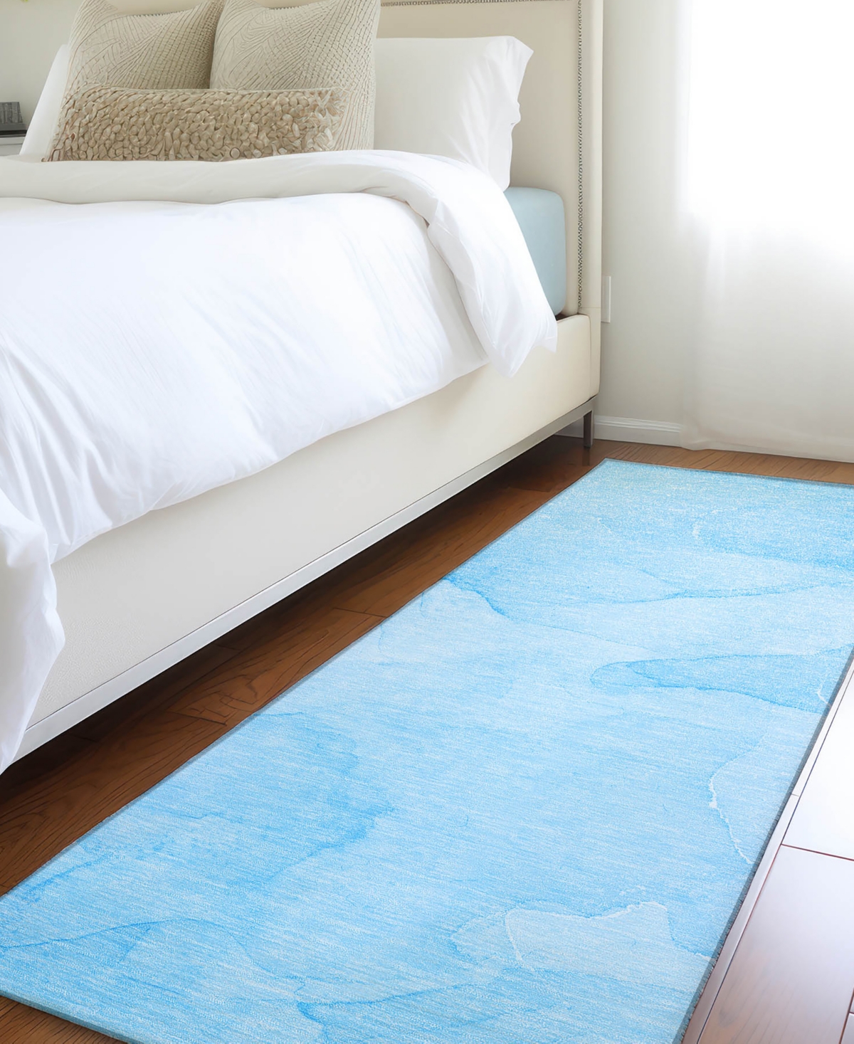 Addison Chantille Machine Washable Acn509 2'3x7'6 Runner Area Rug In Blue
