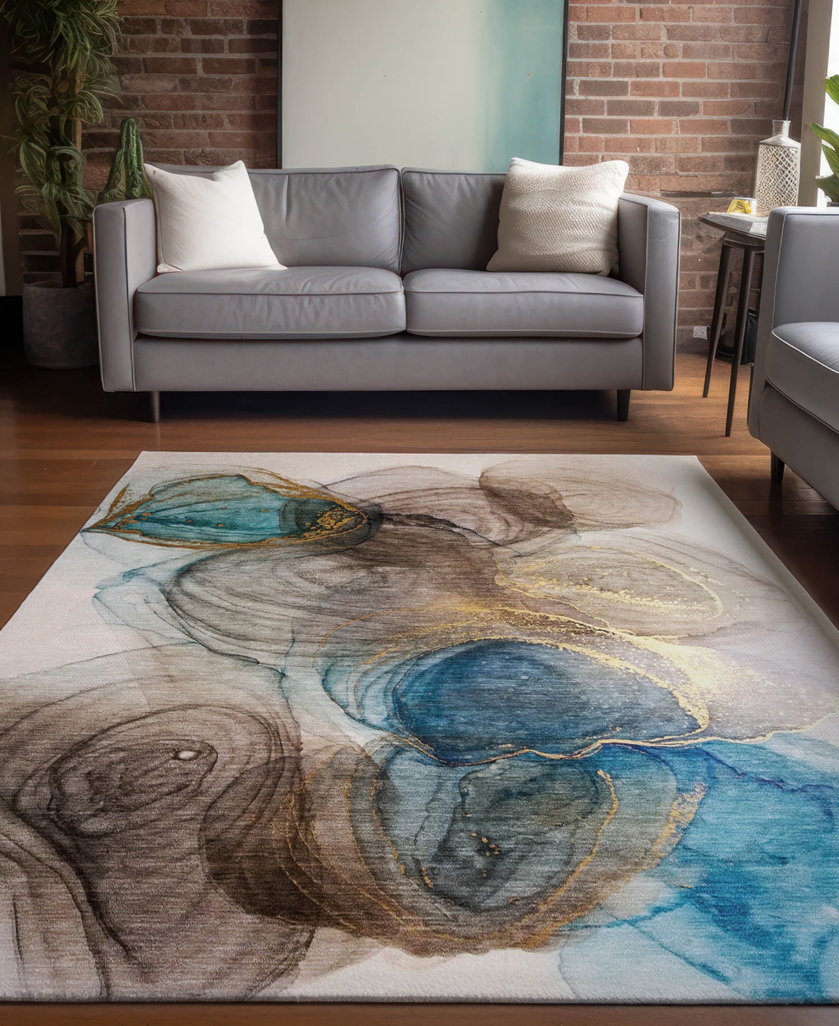 Addison Chantille Machine Washable Acn513 9'x12' Area Rug In Beige