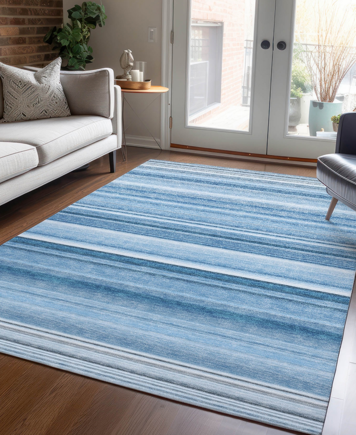 Addison Chantille Machine Washable Acn529 10'x14' Area Rug In Blue