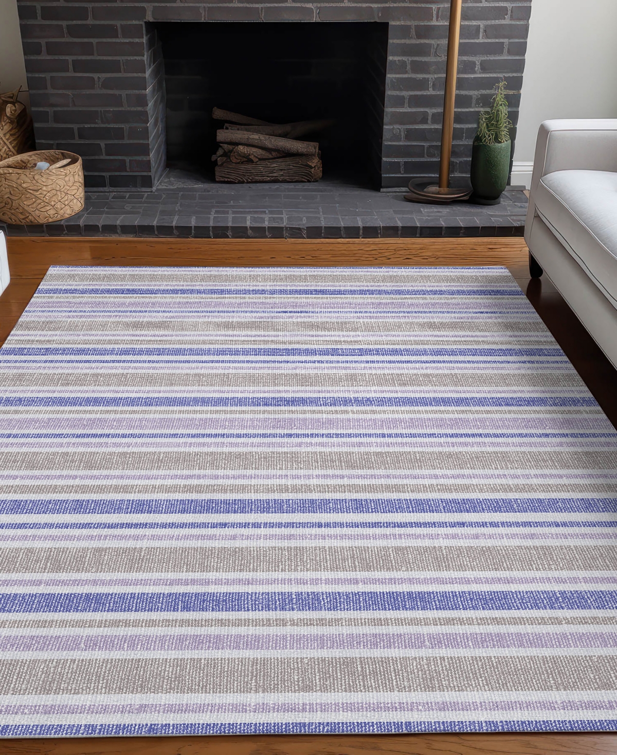 Addison Chantille Machine Washable Acn531 9'x12' Area Rug In Navy