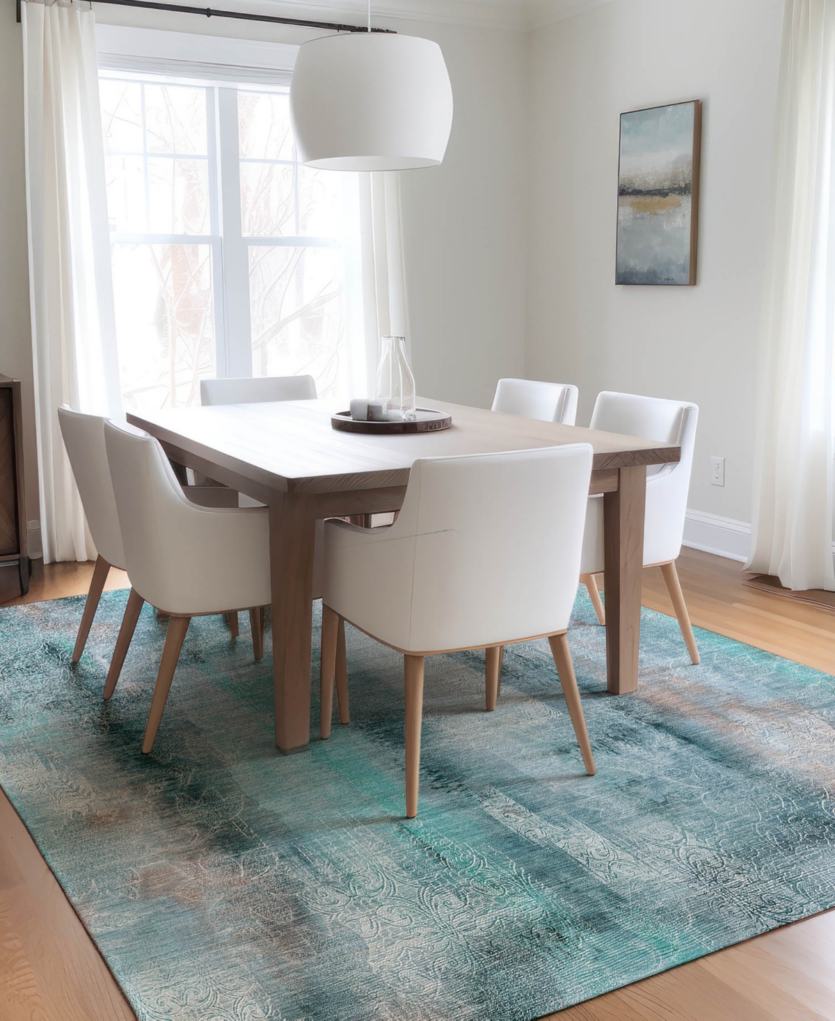 Addison Chantille Machine Washable Acn537 2'6x3'10 Area Rug In Ocean