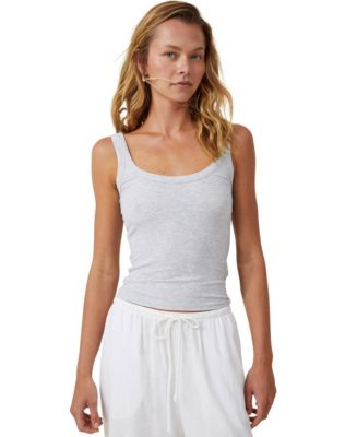 売れ筋商品|||スタイルアンドコー カットソー トップス レディース Women's Pima Cotton Scoop-Neck Tank Top, Exclusively at Macy's Neutral White Style & Co Women's Pima Cotton Scoop-neck Tank Top