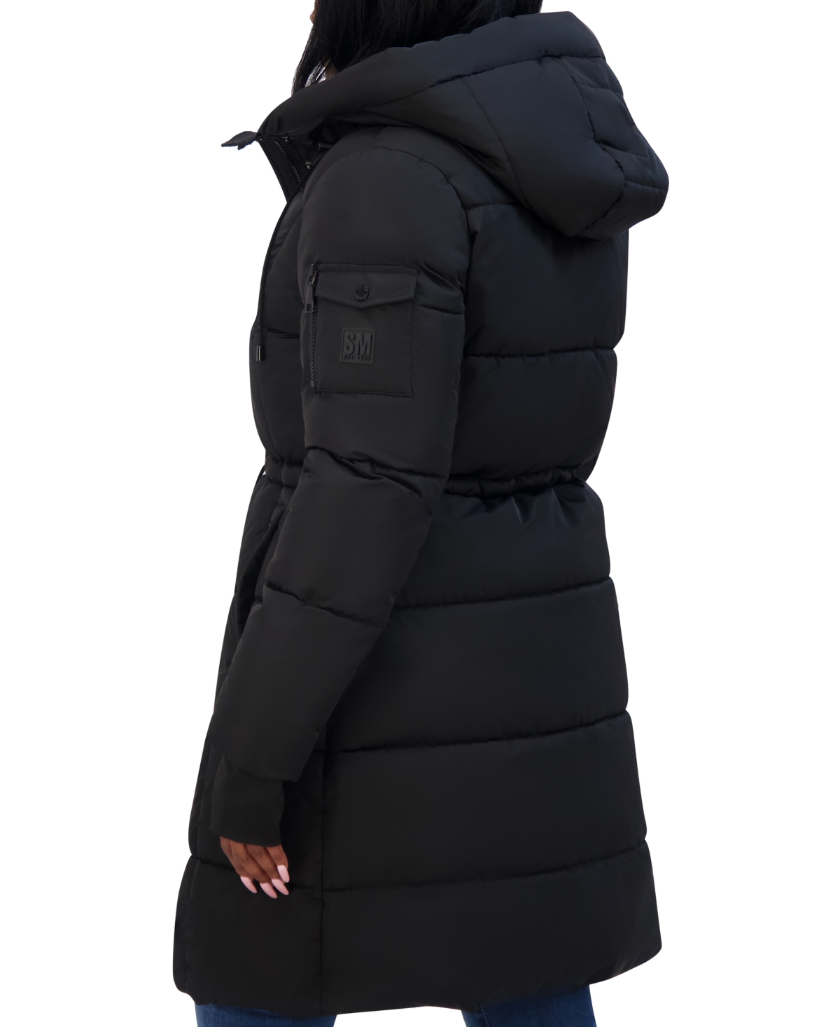 Steve Madden Juniors' Hooded Puffer Anorak Coat, Created for Macy's