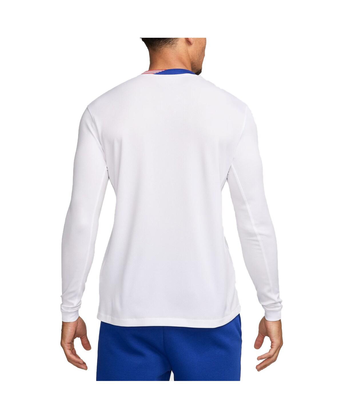 Nike Men'sUsmnt 2024 Home Replica Long Sleeve Jersey - White