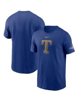 Nike Men's Royal Texas Rangers 2024 Gold Collection Logo T-Shirt - Macy's