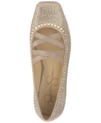 Women's Otessa Rhinestone Mary-Jane Ballet Flats