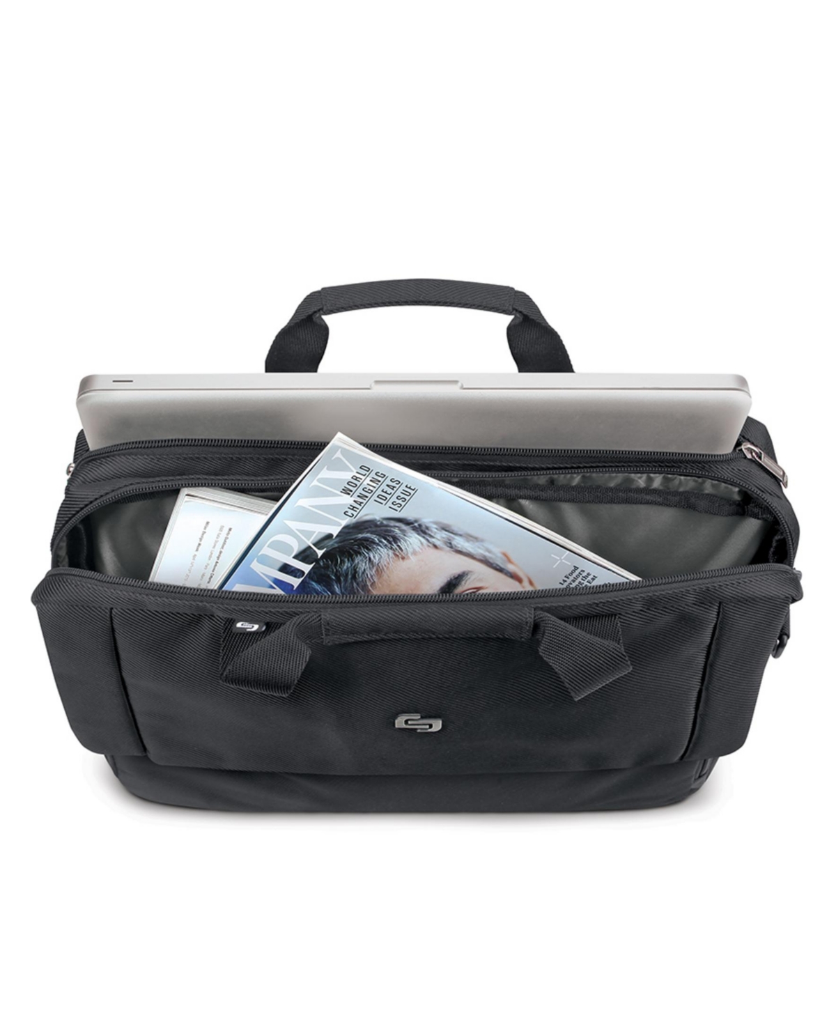 Solo New York Chrysler Briefcase In Black