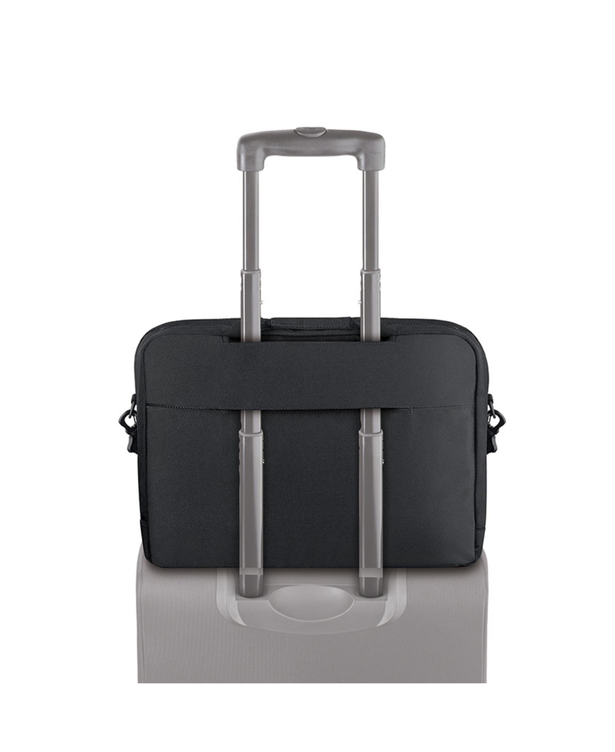 Solo New York Chrysler Briefcase In Black