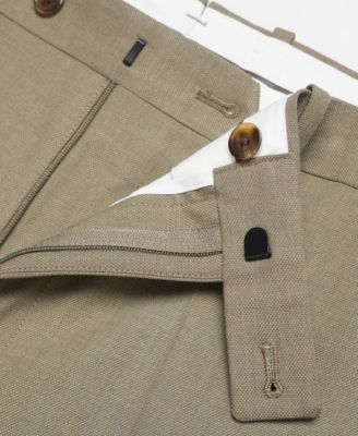 Men's Stretch Fabric Slim-Fit Suit Pants