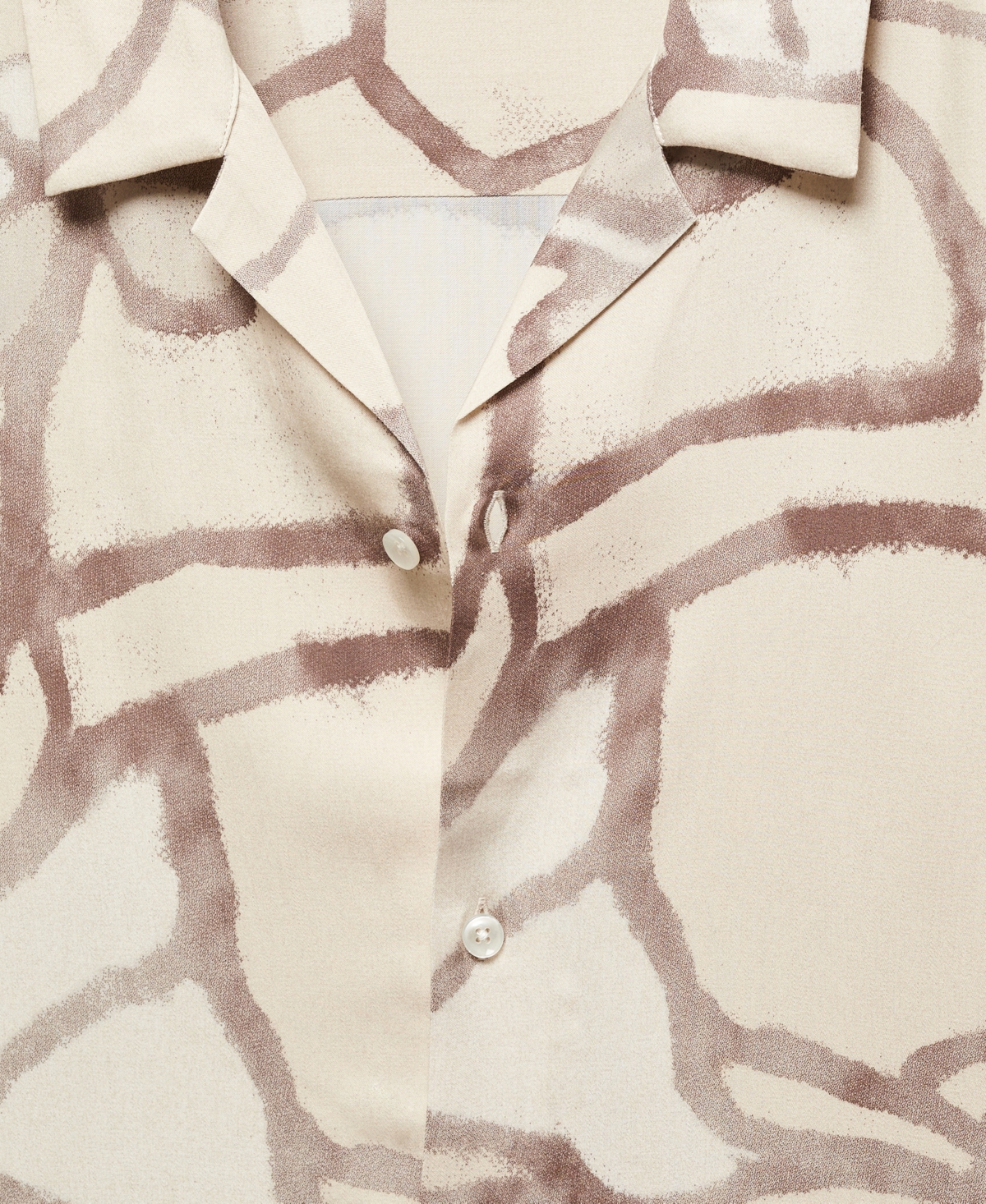 Mango Men's Printed Short-Sleeved Shirt