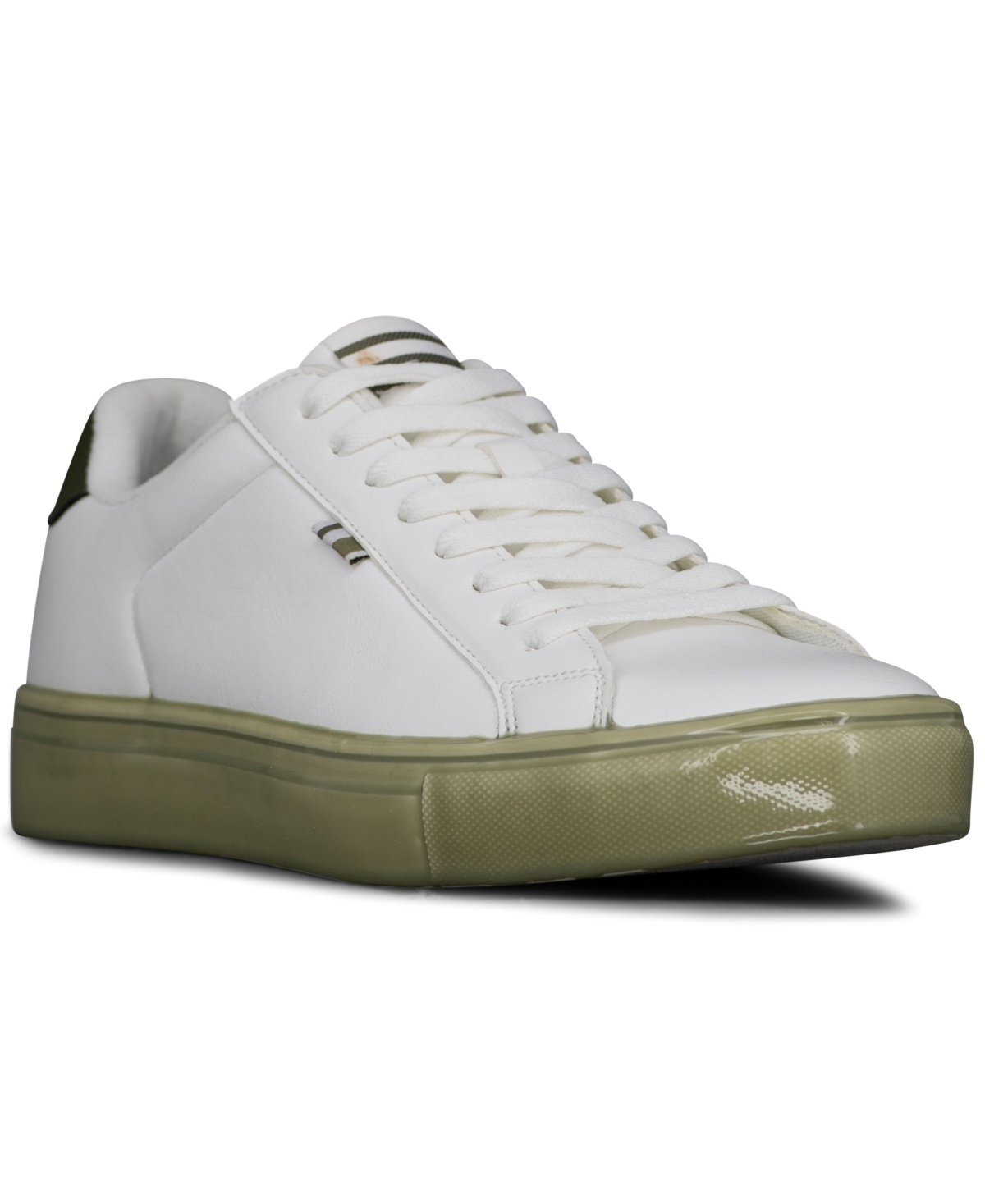 Shop Ben Sherman Men's Crowley Low Casual Sneakers From Finish Line In White,elm