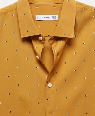 Men's Mirco-Print Short Sleeve Shirt