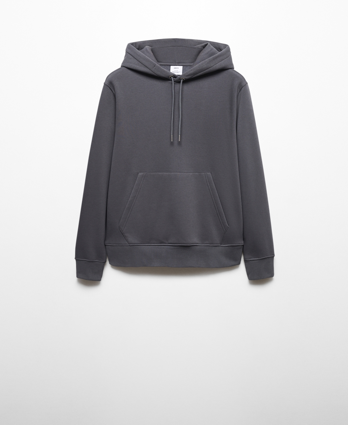 Shop Mango Men's Cotton Kangaroo-hooded Sweatshirt In Dark Grey