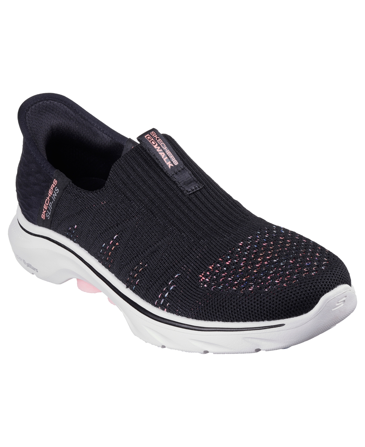 Skechers Women's Go Walk 7- City Lights Casual Walking Sneakers -Multi