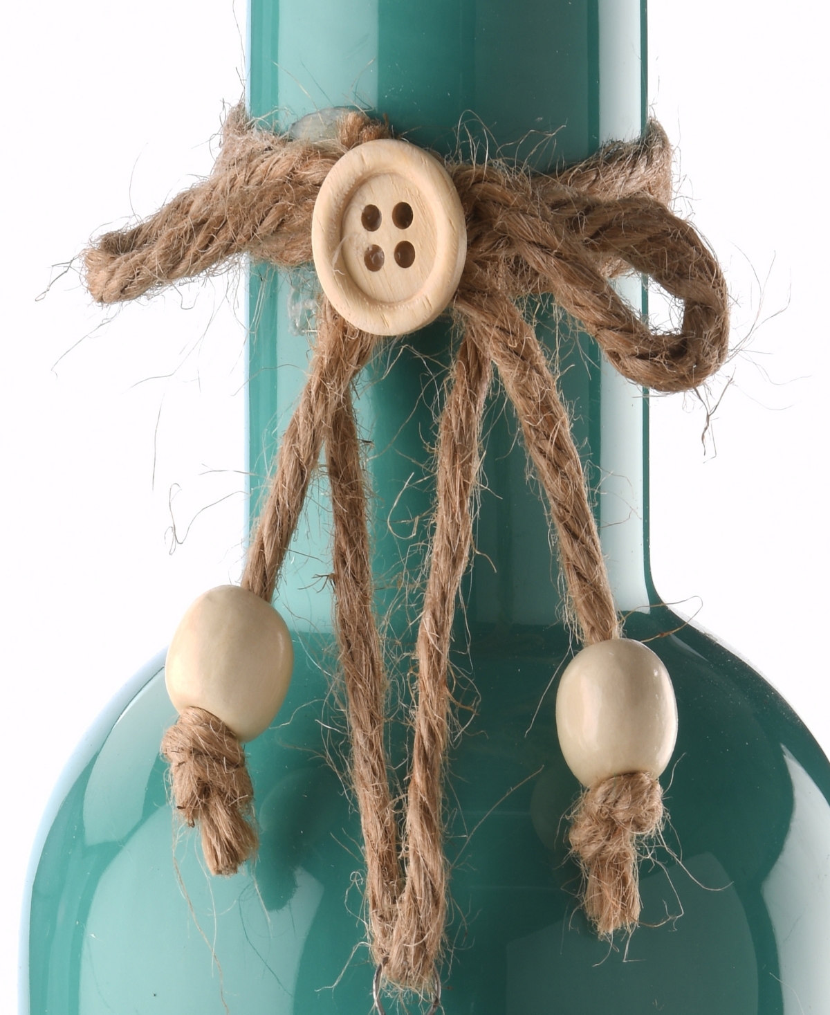 National Tree Company 9 Porcelain Vase With Seahorse In Turquoise