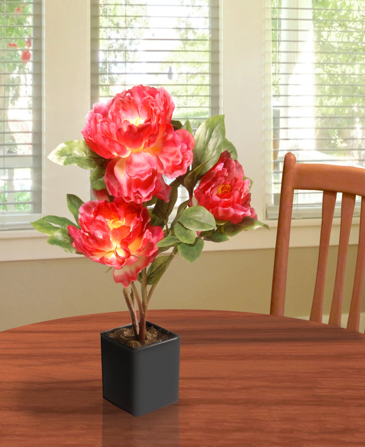 National Tree Company 15 Fuchsia Peony Flower In Pink