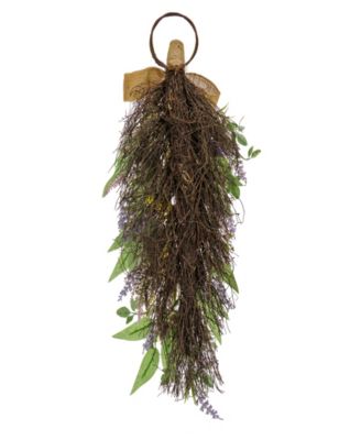 26 Pansy and Lavender Swag