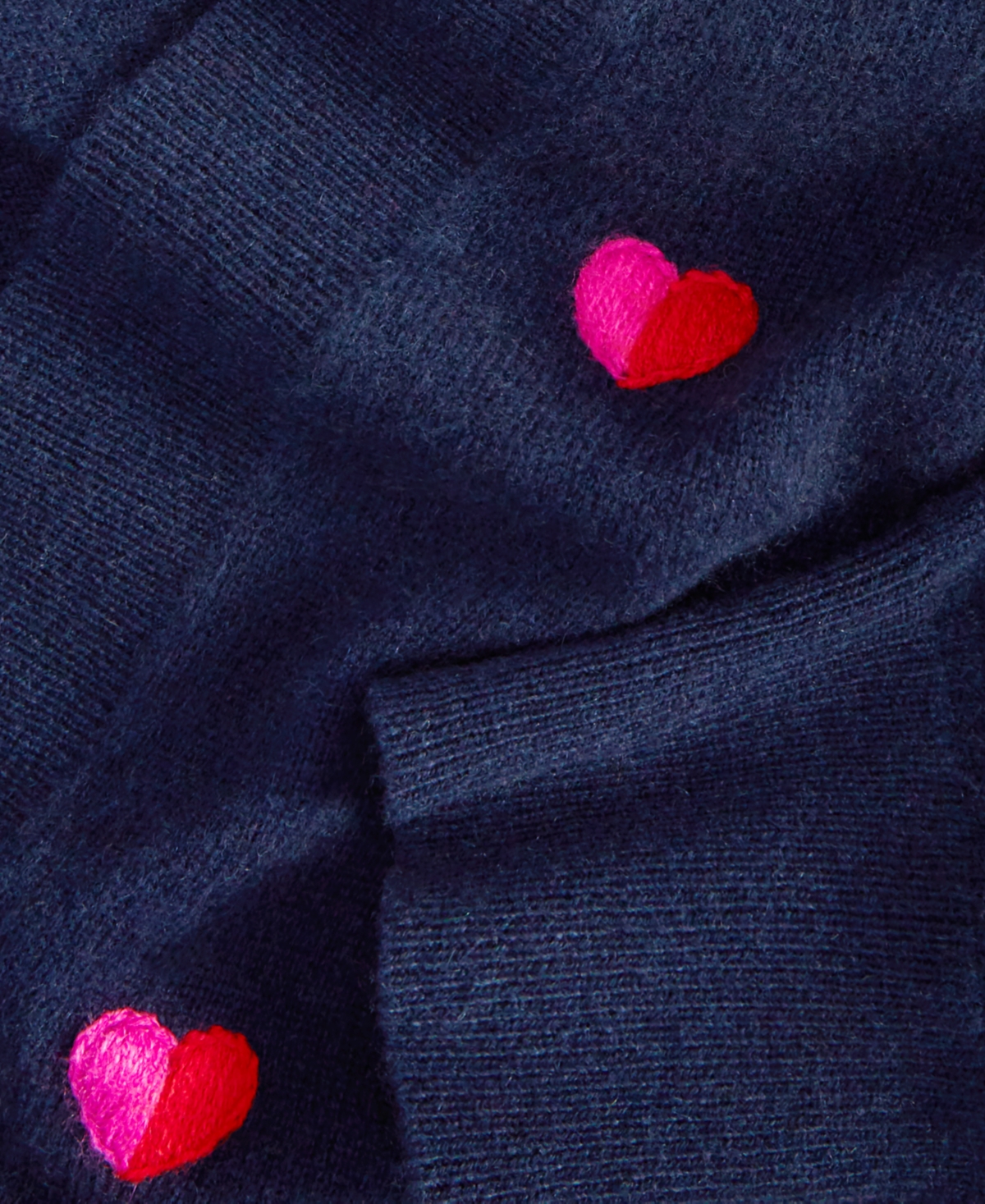 Charter Club Plus Size Cashmere Embroidered-Heart Cardigan, Created for Macy's