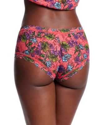 Women's Printed Signature Lace Boyshort
