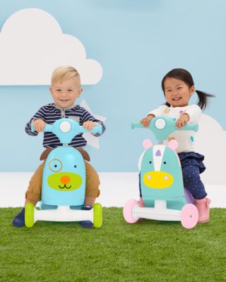 Skip Hop Zoo 3-in-1 Ride-On Dog Toy Scooter