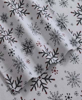 Holiday Print Heavyweight Flannel Extra Deep Pocket Sheet Set, King