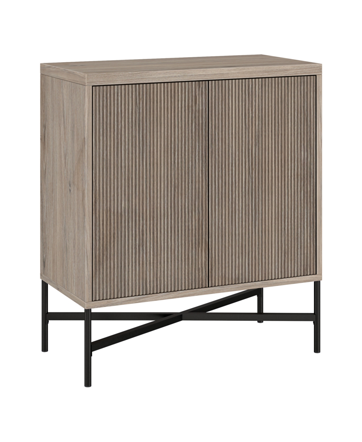 Hudson & Canal Brighton 28" Wide Rectangular Accent Cabinet In Antiqued Gray Oak In Antiqued Gray Oak