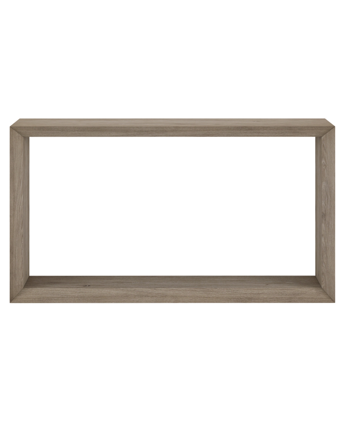 Hudson & Canal Osmond 55" Wide Rectangular Console Table In Antiqued Gray Oak In Antiqued Gray Oak