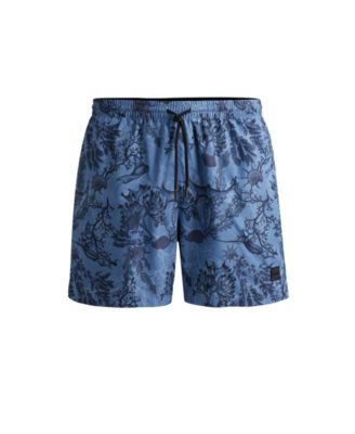 Men's Logo-Badge Swim Shorts