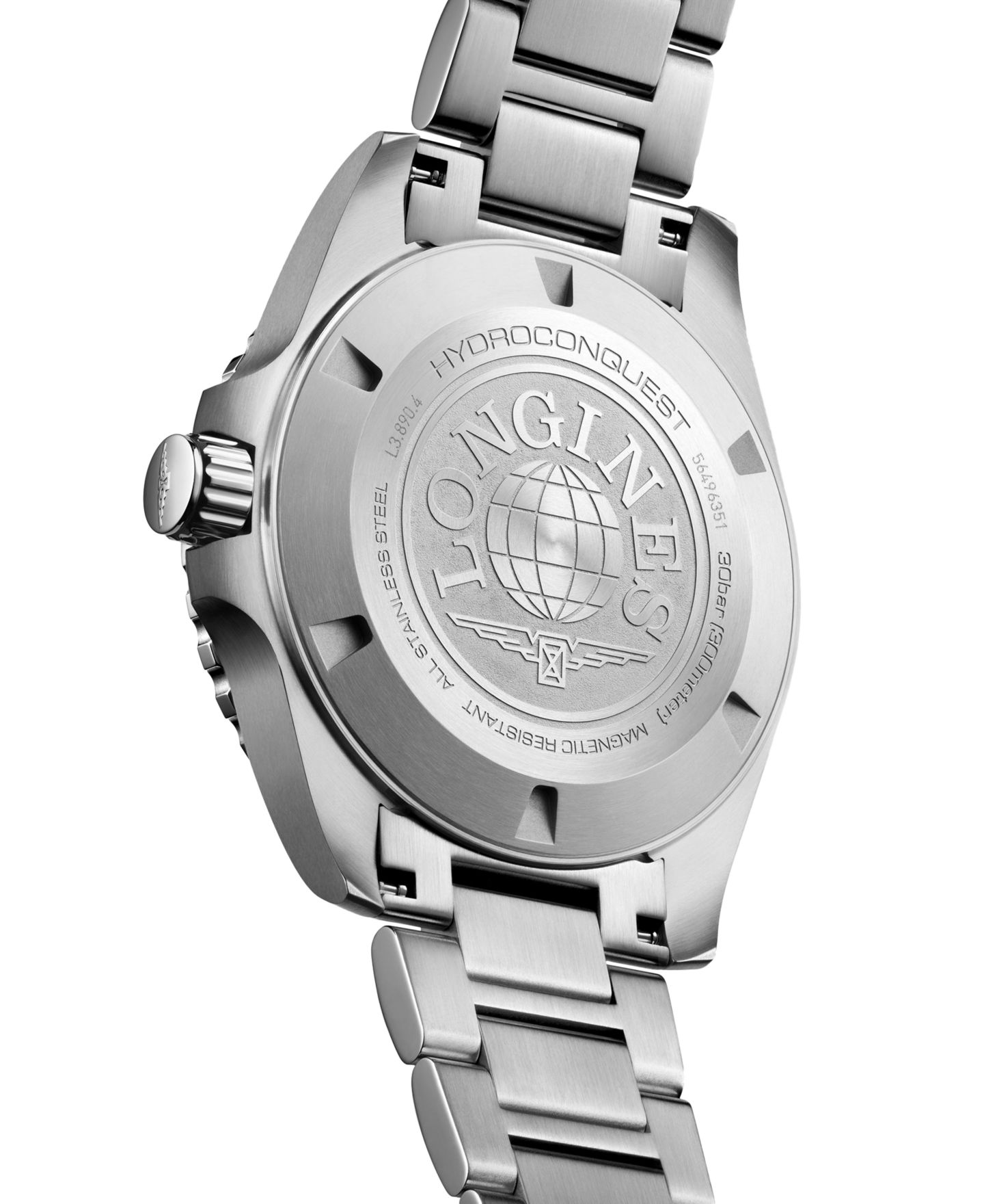 Мужские часы Longines Swiss Automatic Hydroconquest GMT Stainless Steel Bracelet Watch 43mm — фото 3