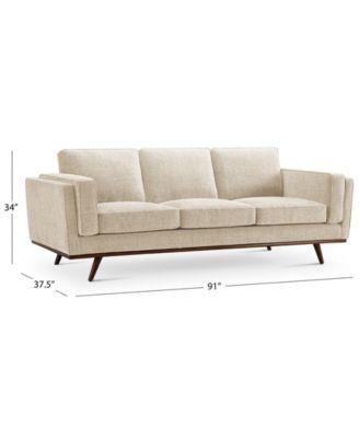 Venice 91" Modern Fabric Sofa