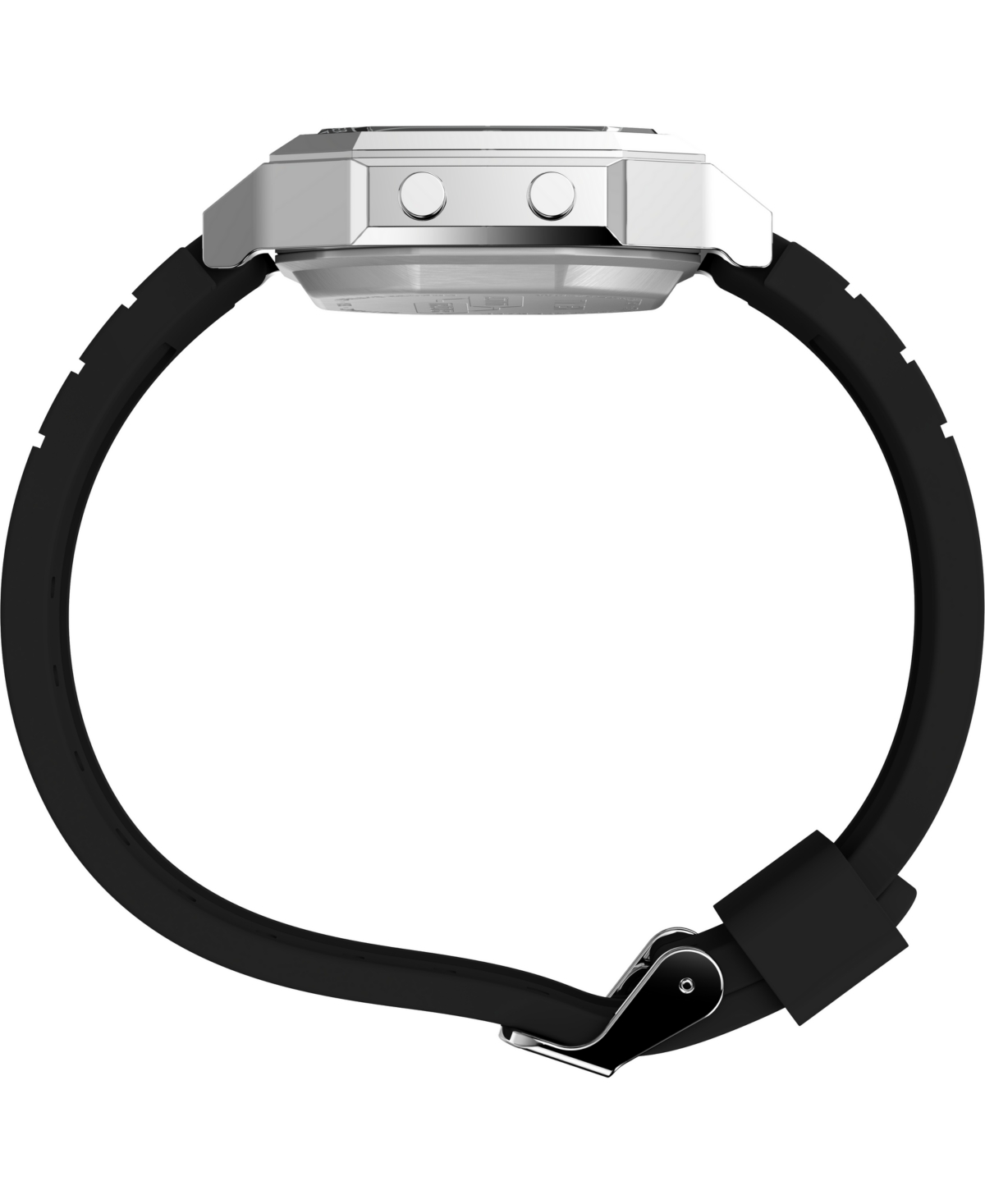 Shop Timex Unisex Activity Tracker Digital Black Silicone Strap 40mm Octagonal Watch
