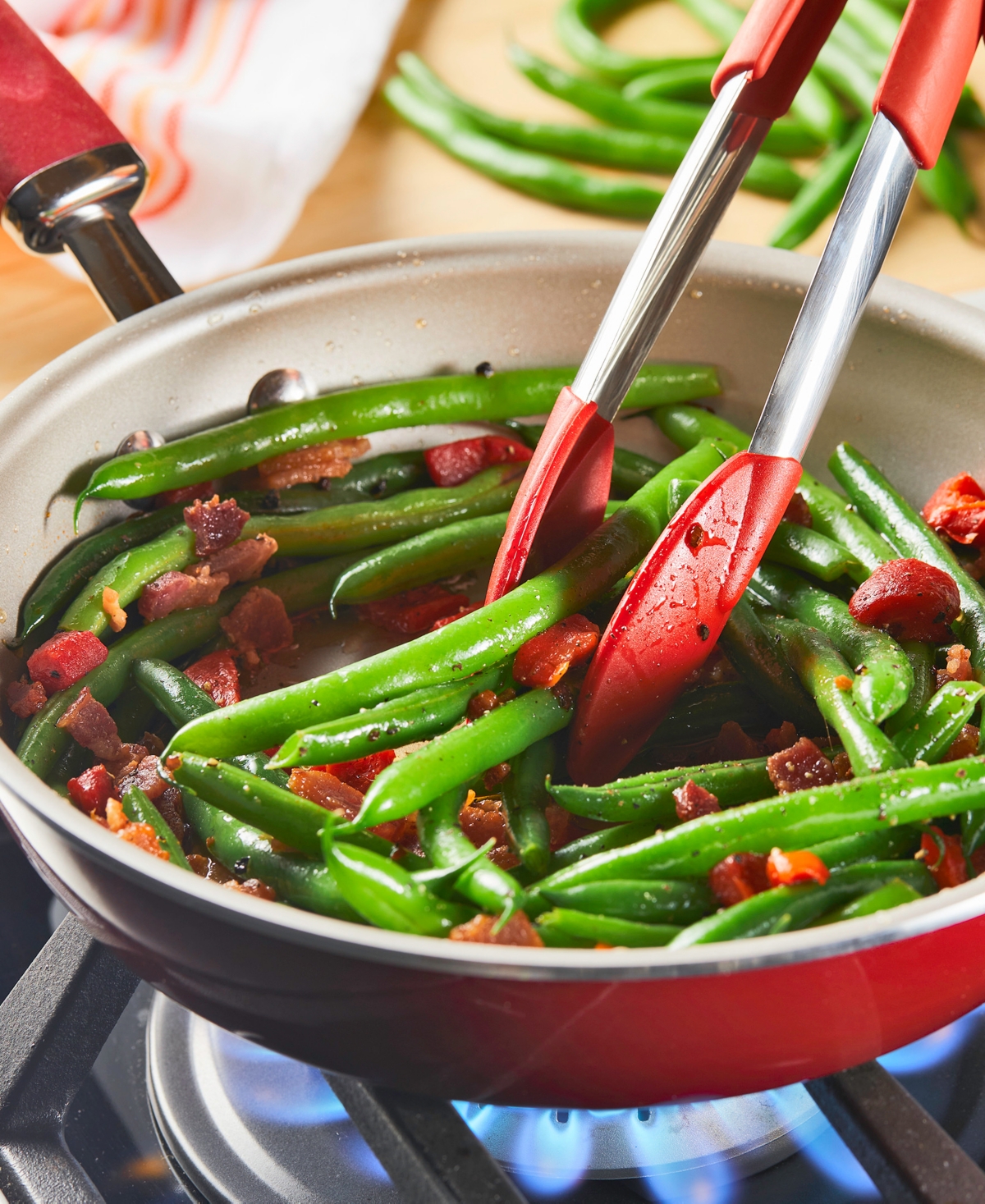 Rachael Ray Create Delicious Aluminum Nonstick 2-pc. Frypan Set In Red
