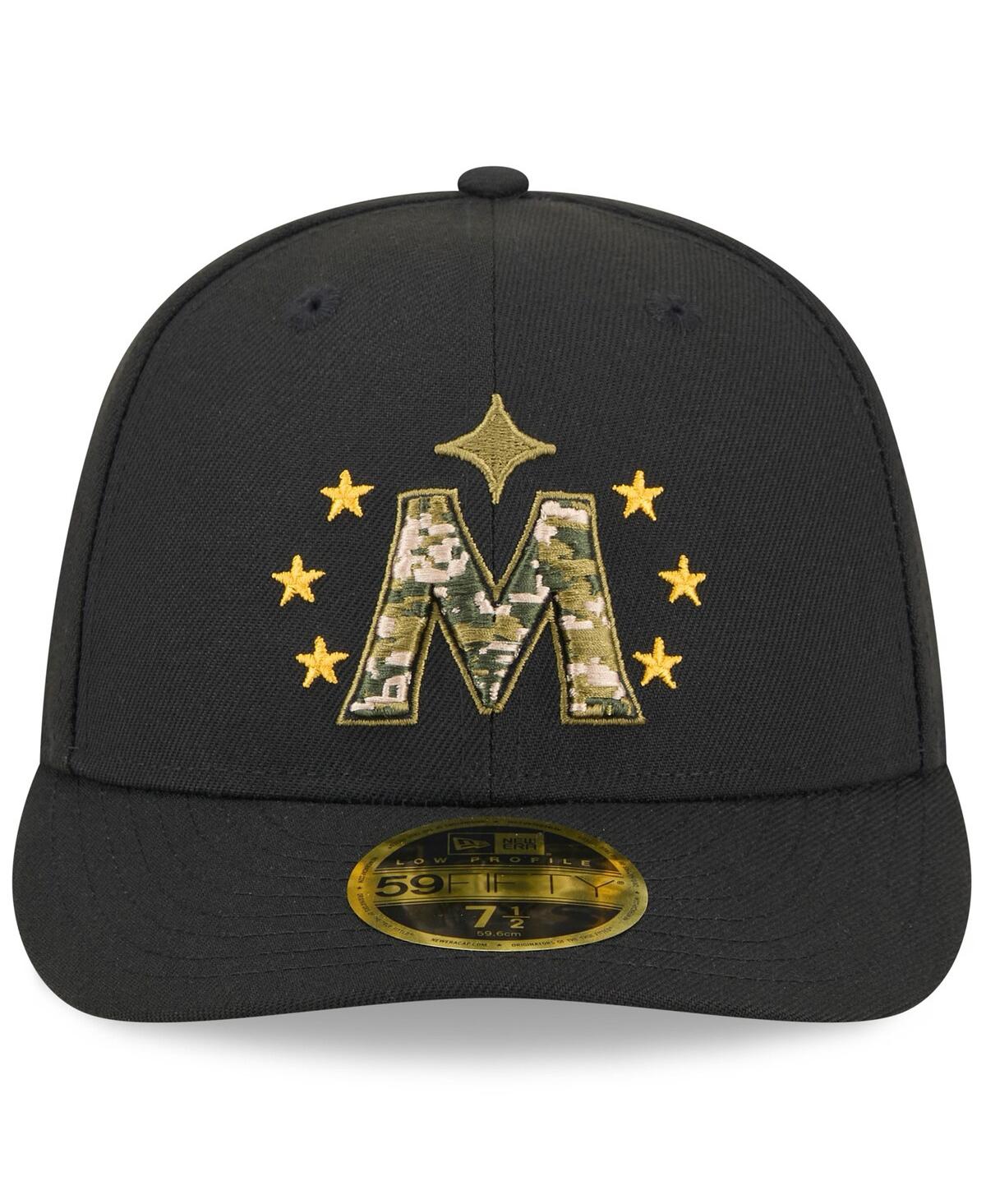 New Era Men'sMinnesota Twins 2024 Armed Forces Day Low Profile 59FIFTY Fitted Hat - Black