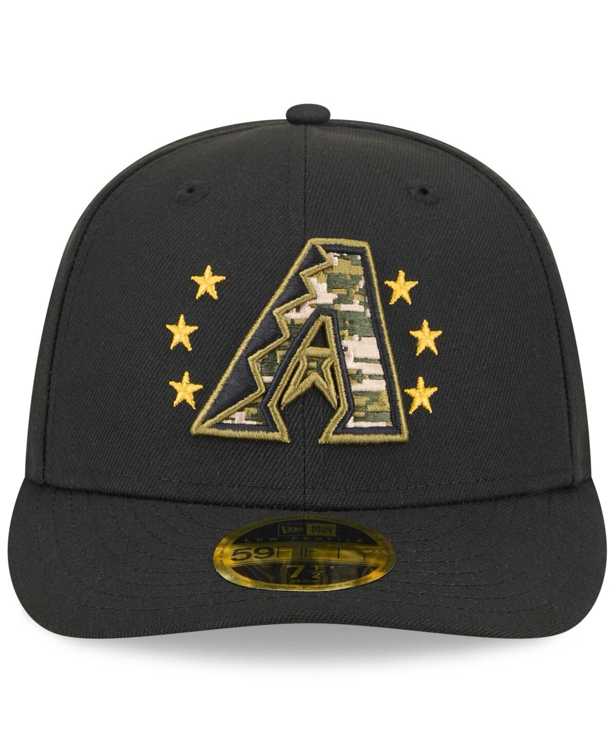 New Era Men'sArizona Diamondbacks 2024 Armed Forces Day Low Profile 59FIFTY Fitted Hat - Black
