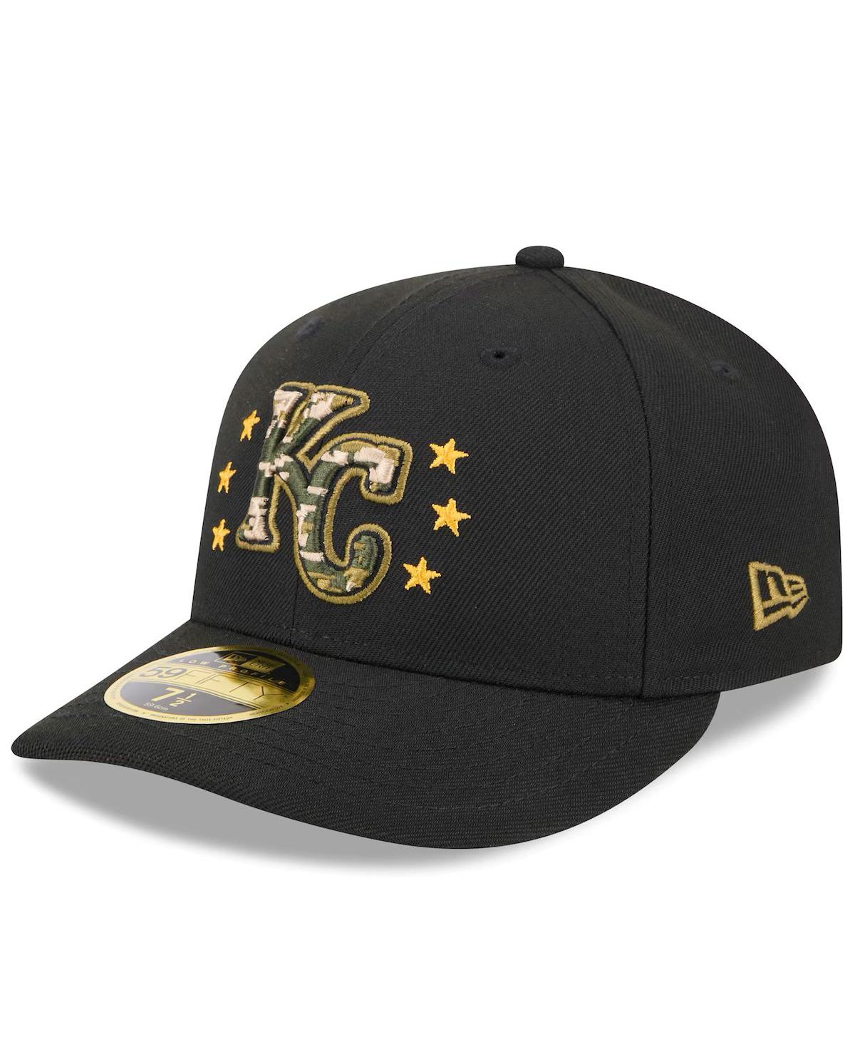 New Era Men'sKansas City Royals 2024 Armed Forces Day Low Profile 59FIFTY Fitted Hat - Black