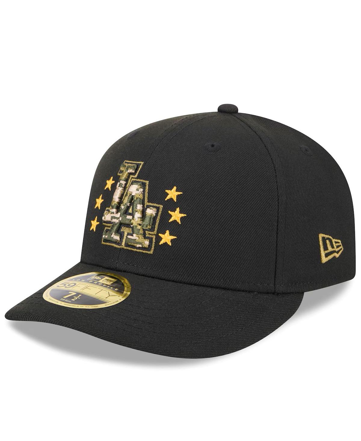 New Era Men'sLos Angeles Dodgers 2024 Armed Forces Day Low Profile 59FIFTY Fitted Hat - Black
